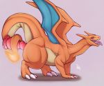  all_fours ambiguous_gender butt charizard claws coiled_tail deormynd dildo fire looking_at_viewer nintendo penis pok&eacute;mon pok&eacute;mon_(species) reptile scalie sex_toy sharp_teeth side_view simple_background solo teeth thick_tail thick_thighs tongue video_games wings 