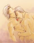  brothers closed_eyes dante_(devil_may_cry) devil_may_cry incest jewelry lara_yokoshima male_focus multiple_boys necklace nude siblings vergil yaoi 