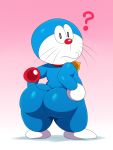  ? anthro bell big_butt bubble_butt butt cat doraemon doraemon_(character) feline hi_res looking_at_viewer looking_back machine male mammal robot simple_background solo sssonic2 standing wide_hips 