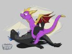  2018 arrow_(scuzzyfox) cum dragon duo hi_res lying male male/male missionary_position on_back orgasm penis saliva scalie scuzzyfox sex shaded simple_background sketch slit spyro spyro_the_dragon straddling teeth video_games western_dragon wings 