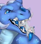 2018 ambiguous_gender ambiguous_pred animal_genitalia animal_penis anthro anthro_on_anthro barefoot black_claws blue_eyes blue_fur blue_skin blue_tongue blush body_in_mouth claws cute_fangs dipstick_ears dragon drooling duo ear_tuft erection fangs feet_first fur furred_dragon grey_fur grey_tail hindpaw horn macro male male_prey micro micro_on_macro naked_collar nude open_mouth oral_vore paws penis red_penis saliva senky size_difference smaller_male soft_vore tapering_penis teeth tiger_blueberry toe_claws tongue tongue_out tuft vore white_belly white_fur white_horn white_tail 
