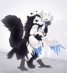  &lt;3 assimilation avian bird canine changed_(video_game) maim male male/male mammal puro_(changed) rubber wolf 