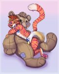  anthro biped character_request clothed clothing diaper digitigrade dracky feces feline fur male mammal messy_diaper pantherine pawpads scat soiling solo striped_fur stripes tenting tiger topless urine watersports wet_diaper wetting 