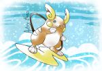  2017 3_toes :3 alolan_raichu ambiguous_gender anthro artsy-theo beady_eyes belly biped black_nose border brown_body brown_tail cheek_spots countershade_torso countershading digital_drawing_(artwork) digital_media_(artwork) featureless_crotch featureless_hands full-length_portrait gloves_(marking) green_eyes leaning leaning_forward long_tail looking_at_viewer mammal markings multicolored_body nintendo nude on_tail outside outside_border overweight overweight_ambiguous pok&eacute;mon pok&eacute;mon_(species) portrait regional_variant sea signature sky smile socks_(marking) soft_focus solo standing striped_body stripes style_parody surfing toes toony two_tone_exoskeleton two_tone_tail video_games water wave white_body white_border white_countershading white_stripes yellow_body yellow_cheeks yellow_eyes yellow_tail 