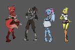  bonnie_(fnaf) canine chica_(fnaf) cumminham female five_nights_at_freddy&#039;s fox foxy_(fnaf) freddy_(fnaf) lagomorph machine mammal rabbit robot video_games 