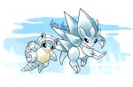  2017 2_fingers 2_toes 3_fingers abstract_background action_pose alolan_sandshrew alolan_sandslash ambiguous_gender anthro artsy-theo beady_eyes belly_scales biped black_eyes blue_background blue_scales blue_tail blue_theme border claws cool_colors countershade_face countershade_torso countershading digital_drawing_(artwork) digital_media_(artwork) duo evolutionary_family featureless_crotch front_view full-length_portrait ice jumping level_difference long_claws long_tail mammal mineral_fauna multicolored_scales nintendo nude outside_border pok&eacute;mon pok&eacute;mon_(species) portrait pose regional_variant scales signature simple_background size_difference snout spikes style_parody suspended_in_midair tan_countershading tan_scales toe_claws toes toony two_tone_scales video_games white_border white_claws 