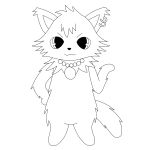  cat dian_(jewelpet) digitober feline jewelpet maine_coon mammal 