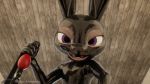  3d_(artwork) ball_gag bdsm bondage bound digital_media_(artwork) disney domination female gag judy_hopps lagomorph mammal rabbit rubber rubber_(artist) zootopia 