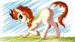  2018 autumn_blaze_(mlp) butt digital_media_(artwork) female feral friendship_is_magic fur hair hi_res kirin looking_at_viewer my_little_pony open_mouth open_smile shydale smile solo 