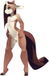  2018 5_figners alpha_channel anthro blue_eyes equine hooves horse male mammal nude rudragon simple_background smile solo standing transparent_background 
