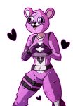  &lt;3 anthro bear breasts butt cuddle_team_leader female fortnite fur heart_nose mammal pink_fur simple_background solo thick_thighs video_games wide_hips 