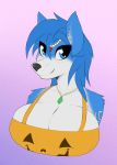  anthro big_breasts blush booponies breasts canine cleavage clothed clothing crown dress female fox jewelry krystal mammal nintendo smile star_fox tiara video_games 