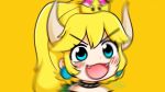  animal_humanoid blush bowser bowsette_meme collar crown cute female horn humanoid mario_bros nintendo shell solo super_crown unknown_artist video_games 