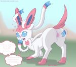  (species) ... 2018 anus blue_eyes butt cute dashboom eeveelution eyewear female feral glasses gradient hungarian invalid_background invalid_color invalid_tag nintendo nude pok&eacute;mon pok&eacute;mon_(species) presenting pussy ribbons solo spreading sylveon text translation_request video_games 