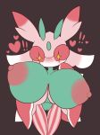  anthro anthrofied areola arthropod big_breasts blush breasts digital_media_(artwork) elfdrago female flora_fauna hi_res huge_breasts hyper hyper_breasts insect lurantis mammal nintendo nipples nude pink_body plant pok&eacute;mon pok&eacute;mon_(species) pok&eacute;morph pussy red_eyes short_stack simple_background smile solo thick_thighs video_games wide_hips 