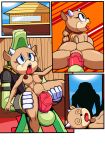  abdominal_bulge belinda big_breasts big_penis breasts caprine cloudz comic crocodile crocodilian dreamcastzx1 female goat huge_breasts huge_penis male mammal penis reptile scalie sonic_(series) sonic_boom vector_the_crocodile vein veiny_penis 