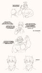  abs blush bovine comic gyumao human male mammal muscular muscular_male nipples pecs ripped-saurian text tokyo_afterschool_summoners 