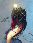  2018 ambiguous_gender averrisvis curved_horn digital_media_(artwork) dragon eastern_dragon feral solo 