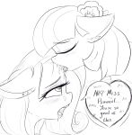  2018 absurd_res alcor90 blush coco_pommel_(mlp) dialogue drooling duo earth_pony english_text equine eyes_closed female feral friendship_is_magic hi_res horn hornjob horse mammal my_little_pony open_mouth pony rarity_(mlp) saliva text unicorn 