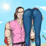  ass capcom carrying_over_shoulder chun-li defeated ryona street_fighter streetfighter theearnestp unconscious 