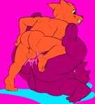  anal anal_penetration balls butt canid canine cum cum_in_ass cum_inside eroborus fox gregg_(nitw) male male/male mammal night_in_the_woods penetration size_difference small_dom_big_sub smaller_male video_games 