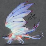  2018 ambiguous_gender averrisvis claws curved_horn digital_media_(artwork) dragon feral full-length_portrait horn membranous_wings portrait scalie simple_background solo spines standing western_dragon wings 
