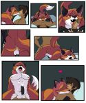  all_fours anal anal_penetration anthro balls butt canine clothing comic cowgirl_position cum cum_while_penetrated doggystyle erection ewgrossstop_(artist) fellatio fox from_behind_position ftm_transformation fur gender_transformation hands-free human human_on_anthro human_penetrating human_to_anthro interspecies kissing looking_pleasured male male/male mammal on_top oral orgasm penetration penis sex spreading tail_growth transformation underwear 