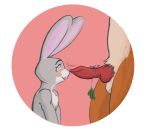  &lt;3 &lt;3_eyes 2019 animal_genitalia animal_penis anthro balls boop buckteeth canine canine_penis chest_tuft christmas disney duo english_text erection female fox holidays judy_hopps knot lagomorph male male/female mammal mistletoe nick_wilde nude penis plant rabbit side_view simple_background sound_effects teabro teeth text tuft zootopia 