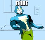  anthro avocato cat clothed clothing feline final_space heckpuppy male mammal muscular solo topless 