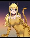  1girl bare_shoulders blonde_hair breasts brown_eyes cleavage fairy_tail gaston18 large_breasts lucy_heartfilia tagme 