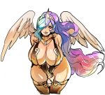 alternate_species big_breasts breasts cleavage clothed clothing crown female friendship_is_magic horn huge_breasts humanoid humanoidized mammal maniacpaint my_little_pony not_furry princess_celestia_(mlp) regalia thick_thighs wide_hips winged_humanoid wings 