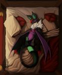  2_toes anus bed bed_sheet bedding bedroom claws clothing detailed_background erection fur kazzyboii legwear lingerie looking_at_viewer male mammal nintendo noivern panties penis pillow pok&eacute;mon pok&eacute;mon_(species) seductive smile solo spread_legs spreading stockings toes underwear video_games wings yellow_eyes 