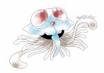  2015 ambiguous_gender artsy-theo black_body black_eyes blue_body cnidarian digital_drawing_(artwork) digital_media_(artwork) feral floating forehead_gem front_view full-length_portrait gem grey_tentacles looking_at_viewer marine multicolored_body nintendo pok&eacute;mon pok&eacute;mon_(species) portrait proboscis red_body ruby_(gem) signature simple_background slit_pupils solo style_parody suspended_in_midair tentacles tentacruel toony video_games white_background 