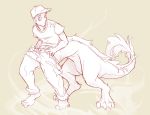  dragon dragontaur eastern_dragon feet fydbac growth human_to_anthro incomplete_transformation long_body male multi_leg multi_limb paws sketch slinkydragon_(colorist) solo surprise surprise_transformation taur transformation 