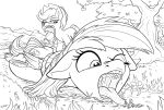 2018 applejack_(mlp) cutie_mark earth_pony equine female feral friendship_is_magic group hat hi_res hooves horse human imminent_vore lying mammal micro my_little_pony on_front one_eye_closed outside pegasus pony ponythroat rainbow_dash_(mlp) rope teeth tongue tongue_out tree vore wings 