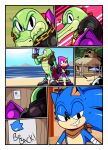  chameleon cloudz comic crocodile crocodilian dreamcastzx1 espio_the_chameleon hedgehog lizard male mammal reptile scalie sonic_(series) sonic_boom sonic_the_hedgehog vector_the_crocodile 