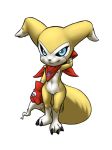  black_sclera digimon female furball fusion hybrid impmon nipples pussy renamon renimpmon short_stack solo 