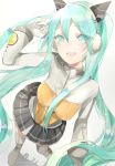  1girl blush hatsune_miku long_hair looking_at_viewer solo twintails vocaloid wsk_64 