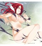  1girl breasts gaston18 kobayashi_rindou large_breasts long_hair navel red_hair shokugeki_no_souma tagme 