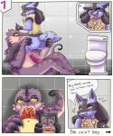  anthro anthro_on_anthro bathroom cellphone comic dragon duo erection fellatio fizzlepaw holding_partner lifted lucario male male/male male_penetrating nintendo oral oral_penetration penetration penis phone pok&eacute;mon pok&eacute;mon_(species) sex sir_scaleless video_games 