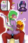  ! ? anthro blood blush breasts butt crossgender dildo dragon duo female female/female friendship_is_magic garble_(mlp) mr-101 my_little_pony nosebleed nude sex sex_toy side_boob spike_(mlp) strapon twilight_sparkle_(mlp) 