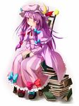  bad_id bad_pixiv_id book chair crescent full_body hat jpeg_artifacts long_hair nironiro patchouli_knowledge purple_eyes purple_hair sitting solo touhou very_long_hair 