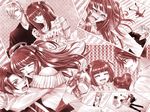  3boys amakusa_juuza blush formal gift hair_bobbles hair_ornament kaoru long_hair multiple_boys multiple_girls necktie red_hair silver_hair smile suit time_paradox umineko_no_naku_koro_ni ushiromiya_ange ushiromiya_battler 