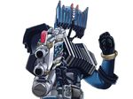  aiming_at_viewer foreshortening gun k@non kamen_rider kamen_rider_dcd kamen_rider_diend male_focus solo weapon 