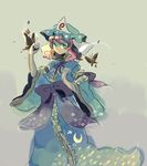  aqua_eyes bad_id bad_pixiv_id bug butterfly hat insect pink_hair saigyouji_yuyuko short_hair sketch solo sunameri_oishii touhou 