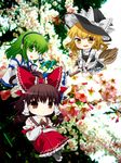  chibi hakurei_reimu hat kirisame_marisa kochiya_sanae multiple_girls n-mix one_eye_closed ribbon touhou 