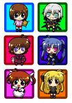  bad_id bad_pixiv_id blonde_hair blue_hair blush blush_stickers book brown_hair chibi fate_testarossa hair_ornament lyrical_nanoha magical_girl mahou_shoujo_lyrical_nanoha mahou_shoujo_lyrical_nanoha_a's mahou_shoujo_lyrical_nanoha_a's_portable:_the_battle_of_aces material-d material-l material-s multiple_girls purple_eyes red_eyes school_uniform seishou_elementary_school_uniform short_hair takamachi_nanoha thighhighs tome_of_the_night_sky twintails wakita_piyosuke wings x_hair_ornament yagami_hayate 