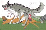  ginga_legend_weed ginga_nagareboshi_gin kagetora ken kyoshiro silver_fang tagme wildwulf 