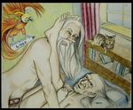  albus_dumbledore anal argus_filch cat harry_potter mrs._norris phoenix tripperfunster yaoi 