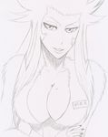  bleach breasts cleavage crossed_arms highres large_breasts sketch solo traditional_media zabimaru 